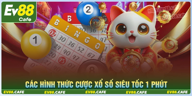 Các hình thức cược xổ số siêu tốc 1 phút & tỷ lệ trả thưởng